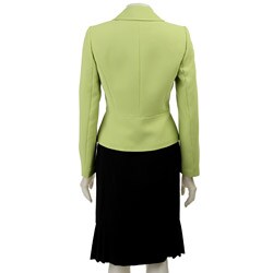 Tahari ASL Women's Lime/ Black Skirt Suit
