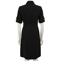 Tahari ASL Women's Pinstripe Crepe Dress
