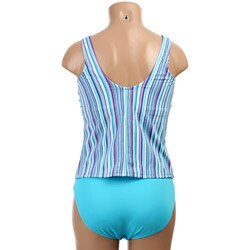 Amoena Women's Turquoise Stripe Tankini
