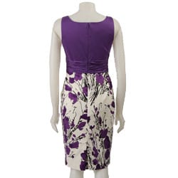 Jones New York Women's Purple Floral Dress