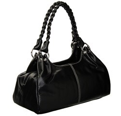 FINAL SALE Nine West Pipi Medium Pebbled PVC Satchel