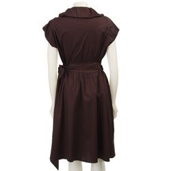 Necessary Objects Plus Size Junior's Ruffled Wrap Dress