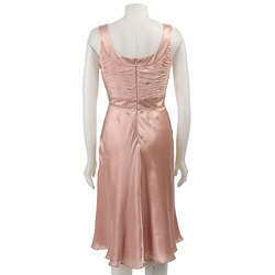 Donna Ricco Women's Satin Charmeuse Tank Dress