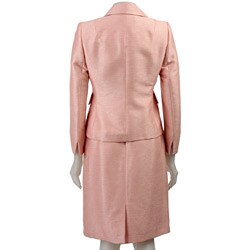 Kasper Women's Petite 2-piece Shimmer-weave Skirt Suit