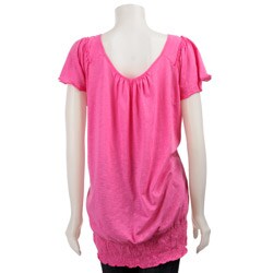 FINAL SALE RXB Women's Banded Bottom Slub Top