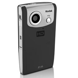 Kodak Zi6 Black HD Pocket Video Camera (Refurbished)
