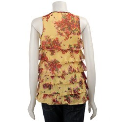 FINAL SALE Angie Junior's Nolita Print Chiffon Top