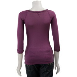 BCBGeneration Women's Ruched V-neck Tee