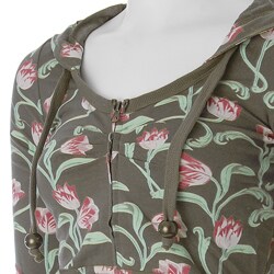 Starling Junior's Floral Print French Terry Hoodie