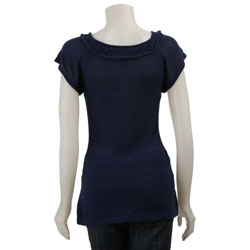 Tulle Women's Flutter-sleeve Shirt