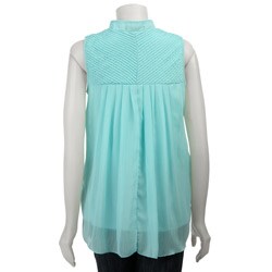 Simply Irresistible Women's Chiffon Sparkle Ruffle Top