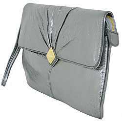 Franchi 'Linda' Metallic Clutch Bag