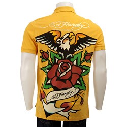 Ed Hardy Men's 'Rising Eagle' Short-sleeve Polo Shirt