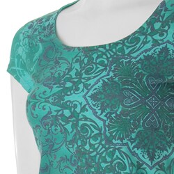 Self Esteem Junior's Sublimation Print Fringed Tunic