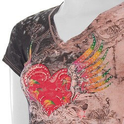 Everyday Brand Junior's Embellished V-neck Top