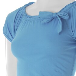 Spangle Brand Junior's Scoop-neck Short-sleeve Shirt