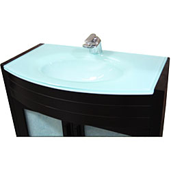 Contemporary Bathroom Vanity with Waterfall Faucet
