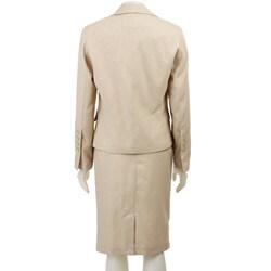 Larry Levine Women's 2-piece 'Birdseye' Skirt Suit