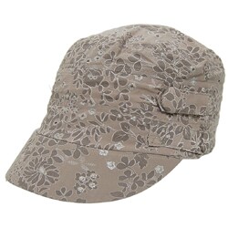 Adi Designs Floral Print Military Hat