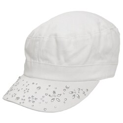 Adi Designs Women's Studded Brim Military Cap