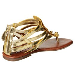FINAL SALE Steve Madden Women's 'Barbyy' Goldtone Sandals