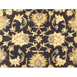 Indo Mahal Black/ Gold Rug (2'1 x 3'1)