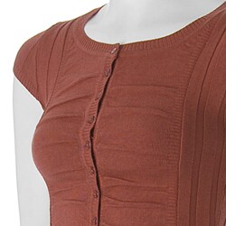 Ci Sono by Adi Junior's Ruched Fine-gauge Rib Sweater