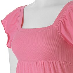 Ci Sono by Adi Junior's Square-neck Cap-sleeve Top