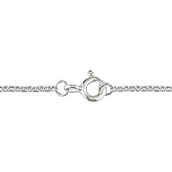 Sterling Silver Created Ruby Diamond Necklace