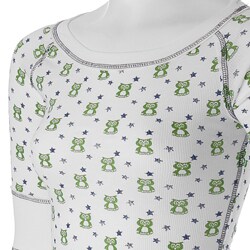 Energie Brand Junior's White Raglan-sleeve Top