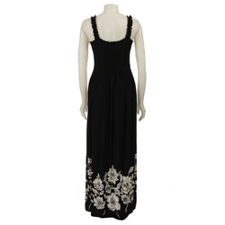 Karin Stevens Women's Printed-border Dress