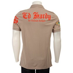 Ed Hardy Men's Short-sleeve Pirate Skull Polo