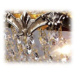 Milano Italian 4-light Gold Crystal Chandelier