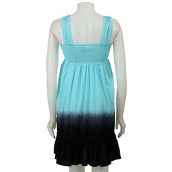 FINAL SALE Kensie Girl Junior's Blue/ Black Voile Dress