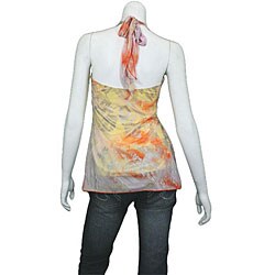 YS Junior's Abstract Print Chiffon Halter Top