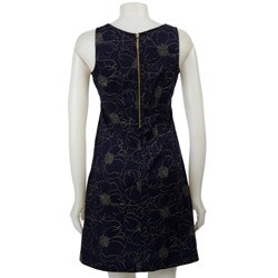 Essentials by A.B.S. Women's Embroidered Sleeveless Dress