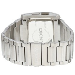DKNY Men's Steel Angled Crystal Digital Watch