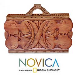 Wood 'Still in Love' Backgammon Set (Indonesia)