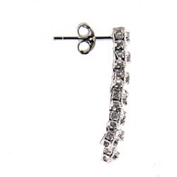 Sterling Silver 1/4ct TDW Diamond Earrings (J-K, I3)