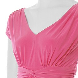 Adi Designs S Max Collection Women's Shirred Waist Dress