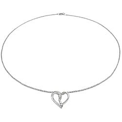 Sterling Silver 1/10ct TDW White Diamond Necklace