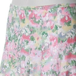 Adi Designs Junior's Floral Print Paneled Full Skirt