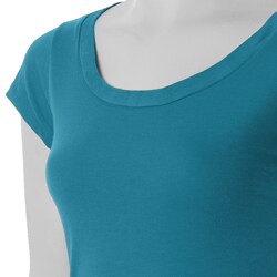 Happie Brand Junior's Scoop-neck Cap-sleeve T-shirt
