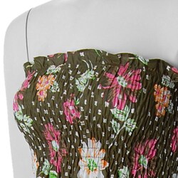 Cute Options Junior's Floral Tube Maxi Dress