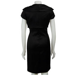 K Studio Women's Satin Dress with Shrug