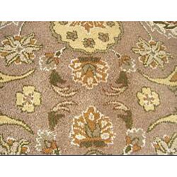 Turkish Oushak Beige/ Olive Rug (5'3 x 8'2)