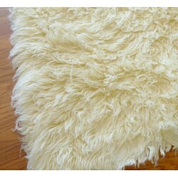 Hand-woven Flokati Shag Wool Rug (3' x 5')