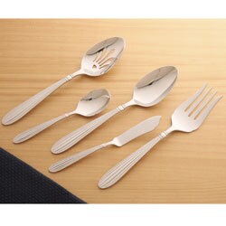 Gorham Squire 65-piece Fluted Flatware Set and Wood Caddy