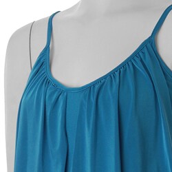 Adi Designs S Max Women's Tiered Spaghetti Strap Knit Top