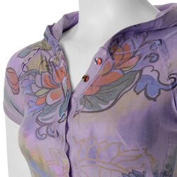 Moa Collection Junior's Hooded Floral Sublimation Top
